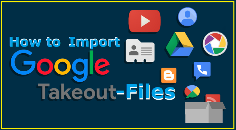 Import Google Takeout To New Account